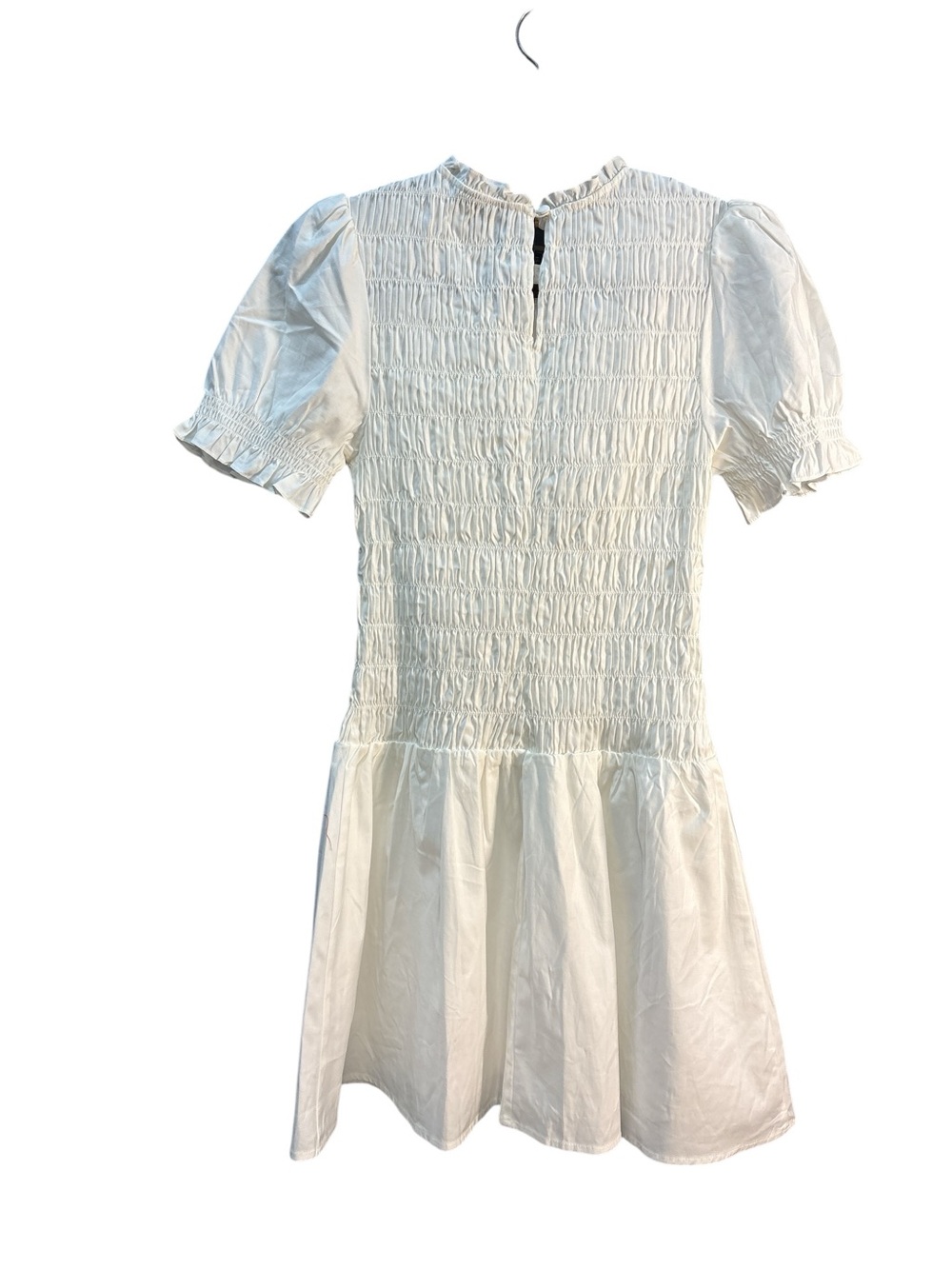 NWT Reformation Leannah Puff Sleeve Smocked Mini Dress White Size 6 MSRP $228 - Picture 9 of 9